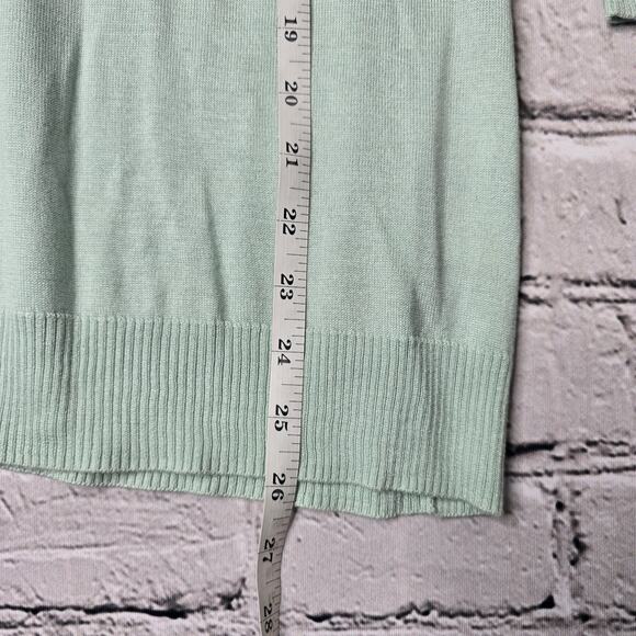 Tommy Bahama Silk Cashmere Mint Green Small Button Cardigan Sweater Size Medium - Picture 9 of 9